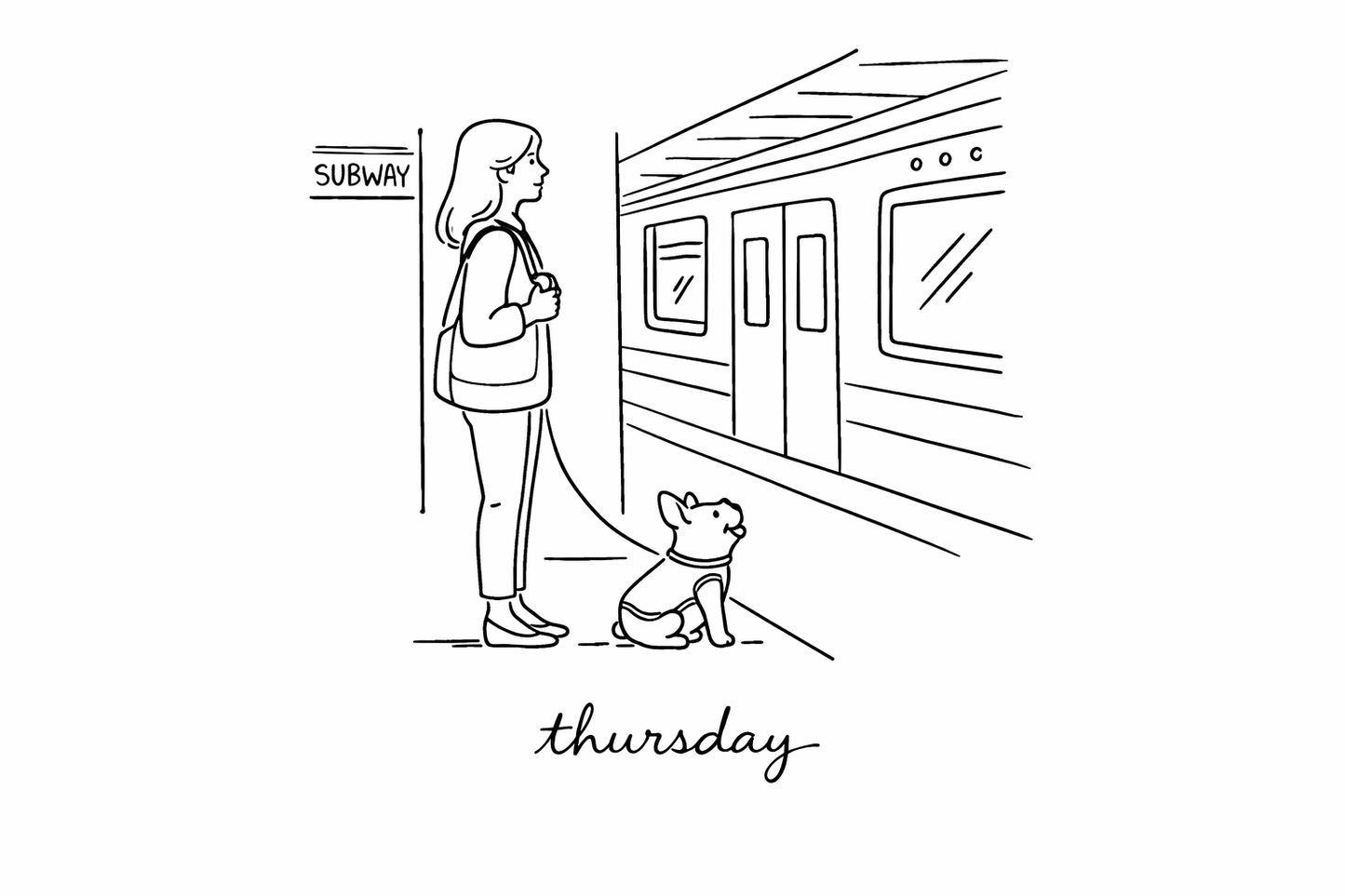 NYC Thursday Tea Towel Embroidery Pattern (PDF)