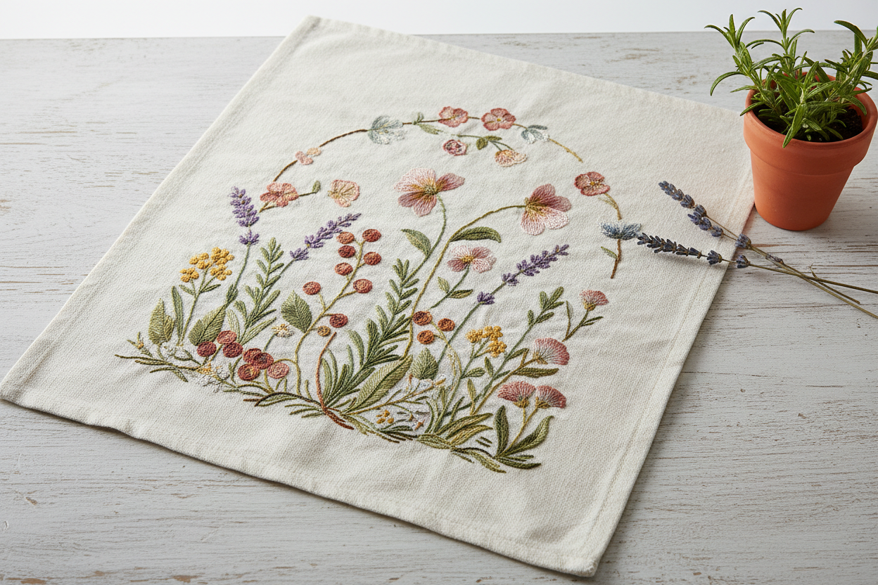 Embroidery Tea Towels