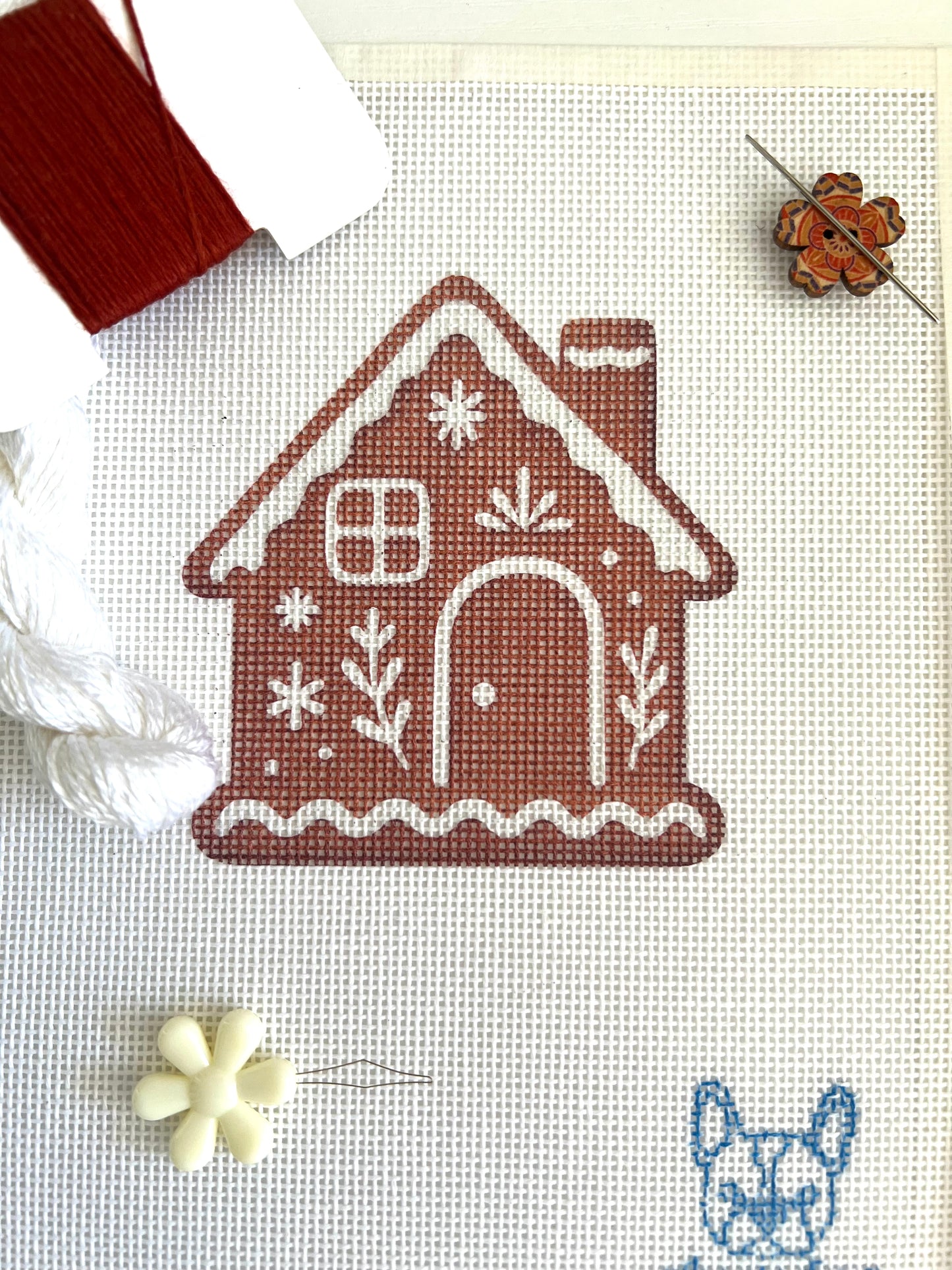 Gingerbread House Ornament Canvas