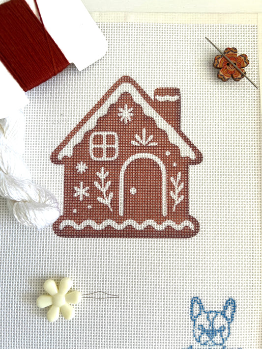 Gingerbread House Ornament Canvas